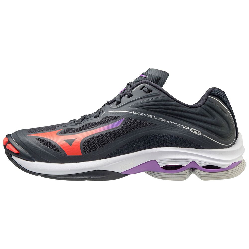 Womens Mizuno Wave Lightning Z6 Volleyball Shoes Navy/Coral Philippines (BWYFLX847)